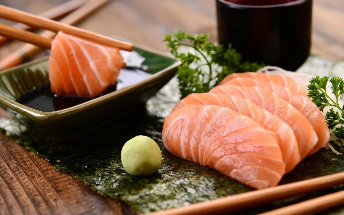 Ikan adalah salah satu makanan ruji dalam diet Jepun, kecuali jenis berlemak seperti salmon. 